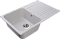 Кухонная мойка GranFest Quarz 73,6, прямоугольная, цвет серый - 2 изображение