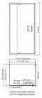 Душевой уголок Wasserkraft Berkel 48P26 П-образный 100 см с универсальной распашной дверью - 4 изображение