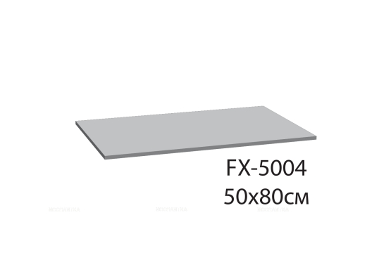Коврик для ванной Fixsen River серый 50х80 см. FX-5004K - 2 изображение