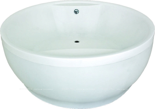 Акриловая ванна 1MarKa Omega 180x180 см круглая - 2 изображение