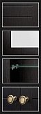 Зеркальный шкаф Style Line Кантри 90 ЛС-00000462, венге - 8 изображение