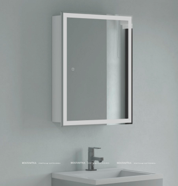 Зеркальный шкаф Corozo Толедо 60 см SD-00001392 белый c подсветкой - 4 изображение