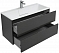 Комплект мебели для ванной Aquanet Алвита 100 серый антрацит - 9 изображение