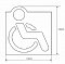 Табличка «Туалет для инвалидов» Bemeta Hotel 111022025, хром матовый - 2 изображение