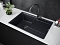 Мойка кухонная Paulmark Flugen PM217850-BLM черный металлик - 3 изображение