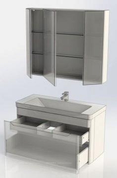 Комплект мебели для ванной Aquanet София 105 белый - 10 изображение