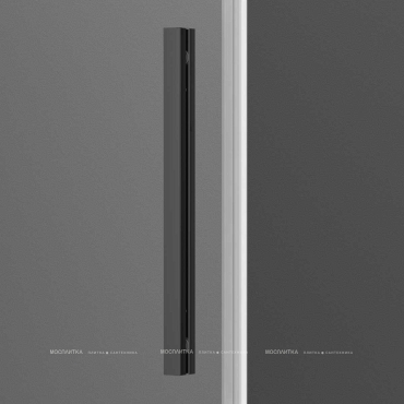 Душевая дверь Vincea Soft 110х195 VDS-3SO110CLGM, профиль вороненая сталь, стекло прозрачное - 2 изображение