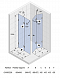 Душевой уголок Riho Scandic Mistral M211 GX0305200 90x90 см стекло прозрачное дверь складная - 2 изображение