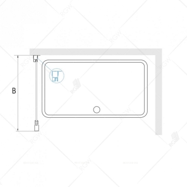 Душевой уголок RGW CL-48 В 32094883-014 130x80 см дверь раздвижная стекло прозрачное черный - 3 изображение