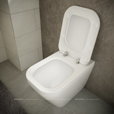 Приставной унитаз Ideal Standard Tonic II AquaBlade белый, сиденье стандарт, K317201/K7064 - 2 изображение