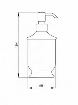Дозатор для жидкого мыла Nicolazzi Classic 6006 A, антик - 6 изображение