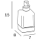 Дозатор для жидкого мыла Inda Lea A1812ZNE21 черный матовый - 2 изображение