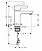 Смеситель для раковины Hansgrohe Metris S 31068000 - 3 изображение