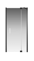 Душевой уголок Creto Tenta стекло прозрачное профиль черный 100х80 см, 123-WTW-100-C-B-8 + 123-SP-800-C-B-8