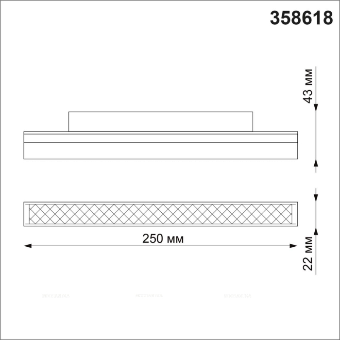 Трековый светильник для низковольтного шинопровода Novotech Shino 358618 - 3 изображение