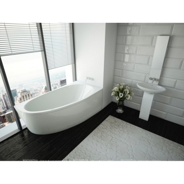Акриловая ванна 150х90 см Azario Kapris AV.0001150 белая - 3 изображение