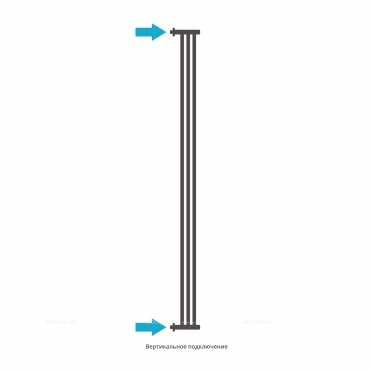 Полотенцесушитель водяной Сунержа Хорда 180х19,5 см 30-0124-1800 матовый белый - 4 изображение