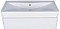 Тумба с раковиной Style Line Алтантика СС-00000693 100 см подвесная, Люкc антискрейч, Plus, белый - 8 изображение