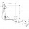 Слив-перелив Hansgrohe Exafill 58126180 для нестандартных ванн - 2 изображение