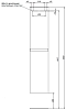 Шкаф-пенал Aquanet Вега 35 см 329126 белый глянец - 7 изображение
