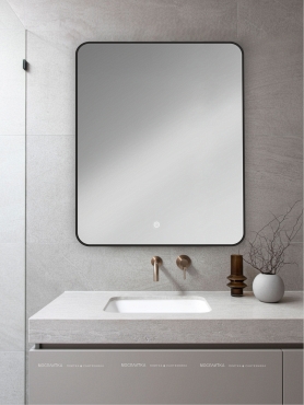 Зеркало Orange Black 60 см BL-60ZE с LED подсветкой - 3 изображение