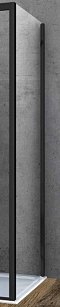 Боковая панель Vincea Soft 90 см черный, стекло прозрачное, VSG-3SO900CLB