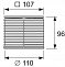 Декоративная решетка TECE Drainpoint S Quadratum в стальной рамке, 10 см - 2 изображение