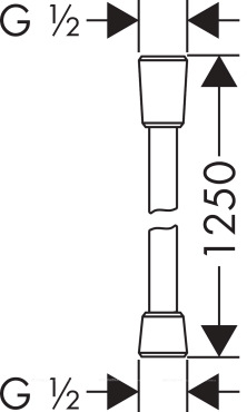 Шланг для душа Hansgrohe Isiflex 125 см 28272140, шлифованная бронза - 2 изображение