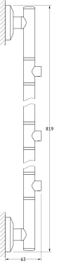Штанга FBS Standard STA 075 трехпозиционная длина 82 см - 2 изображение