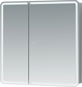 Зеркальный шкаф Aquanet Оптима 80 с LED подсветкой - 8 изображение