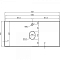 Столешница La Fenice Terra Gray Structural 100 см FNC-VS01-TER-100 белый мрамор - 2 изображение