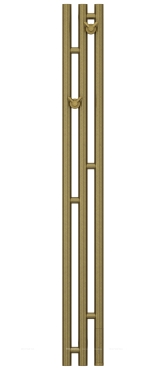 Полотенцесушитель электрический Сунержа Терция 3.0 120х13,8 см 05-5845-1211 состаренная бронза - 2 изображение