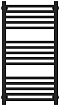 Полотенцесушитель водяной Сунержа Модус PRO 80х45 см 31-0450-8040 Матовый чёрный - 2 изображение
