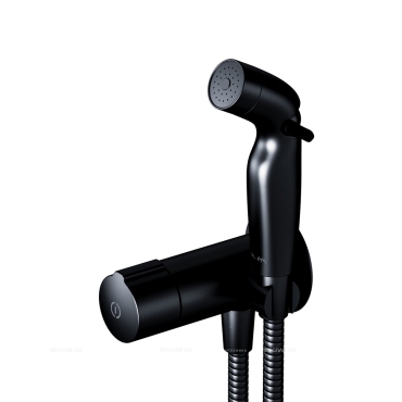 Гигиенический душ Am.Pm X-Joy F0H85A522 со смесителем, матовый черный - 11 изображение