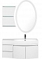 Комплект мебели для ванной Aquanet Опера 115 R 2 двери 2 ящика белый - 2 изображение
