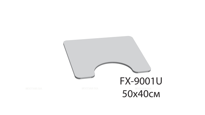 Коврик для туалета Fixsen Lush, 1-ый 50х80 см, FX-9001U - 2 изображение