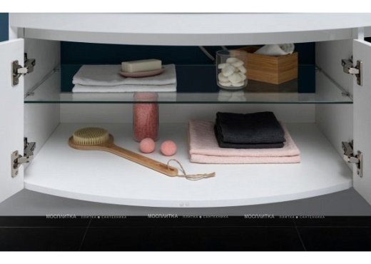 Комплект мебели для ванной Aquanet Опера 115 L 2 двери 2 ящика белый - 8 изображение
