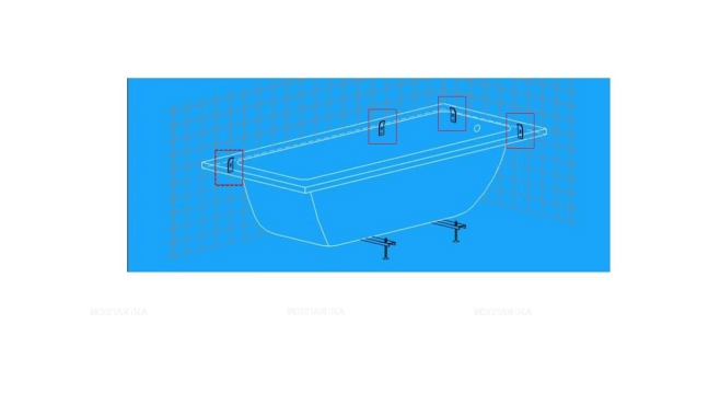 Крепления Ideal Standard для ванны GW0018067 - 4 изображение