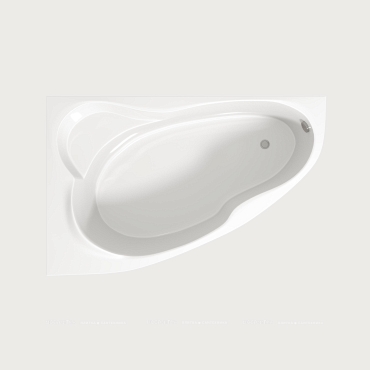 Акриловая ванна Creto Glaze 140х90 см левая 16-14090L - 6 изображение