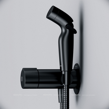 Гигиенический душ Am.Pm X-Joy F0H85A522 со смесителем, матовый черный - 5 изображение