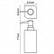 Дозатор для жидкого мыла WasserKRAFT Elba 2799, 290 мл - 2 изображение