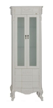Шкаф-пенал Demax Луизиана 70 00173026, цвет белый (Blanco) - 4 изображение