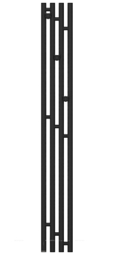 Полотенцесушитель электрический Сунержа Кантата 3.0 150х19,1 см 15-5846-1516 тёмный титан муар - 2 изображение