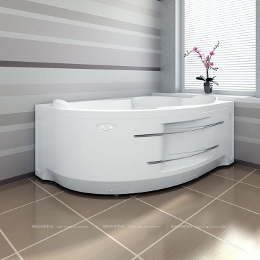 Экран для ванны Radomir Ирма 2 L, полотенцедержатель - 2 изображение