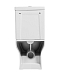 Унитаз-компакт безободковый Agger AT03000 с крышкой-сиденьем микролифт, белый - 5 изображение
