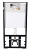 Комплект подвесной безободковый унитаз Ceramica Nova HighLight Rimless CN1804 с ультра-тонким сиденьем SoftClose + инсталляция Bocchi 8010-1000 - 7 изображение