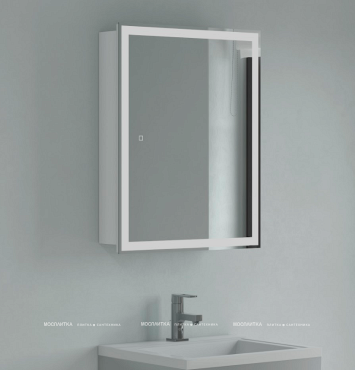 Зеркальный шкаф Corozo Толедо 50 см SD-00001391 белый c подсветкой - 4 изображение