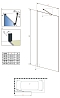 Шторка для ванны Radaway Idea PNJ II 50 см 10001050-54-01 стекло прозрачное, профиль черный - 4 изображение