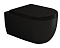 Комплект подвесной безободковый унитаз Bocchi V-Tondo 1416-004-0129 черный матовый + инсталляция Geberit Duofix 458.125.21.1 с кнопкой смыва хром - 2 изображение