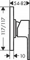 Смеситель Hansgrohe Vernis Shape для душа 71658000 хром - 2 изображение